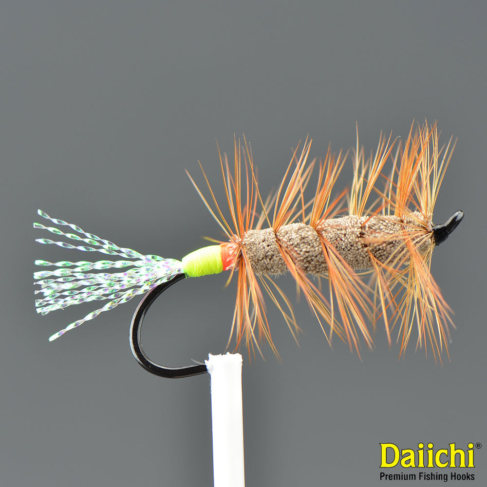 Glitter Bug - Brown/ Green & Red