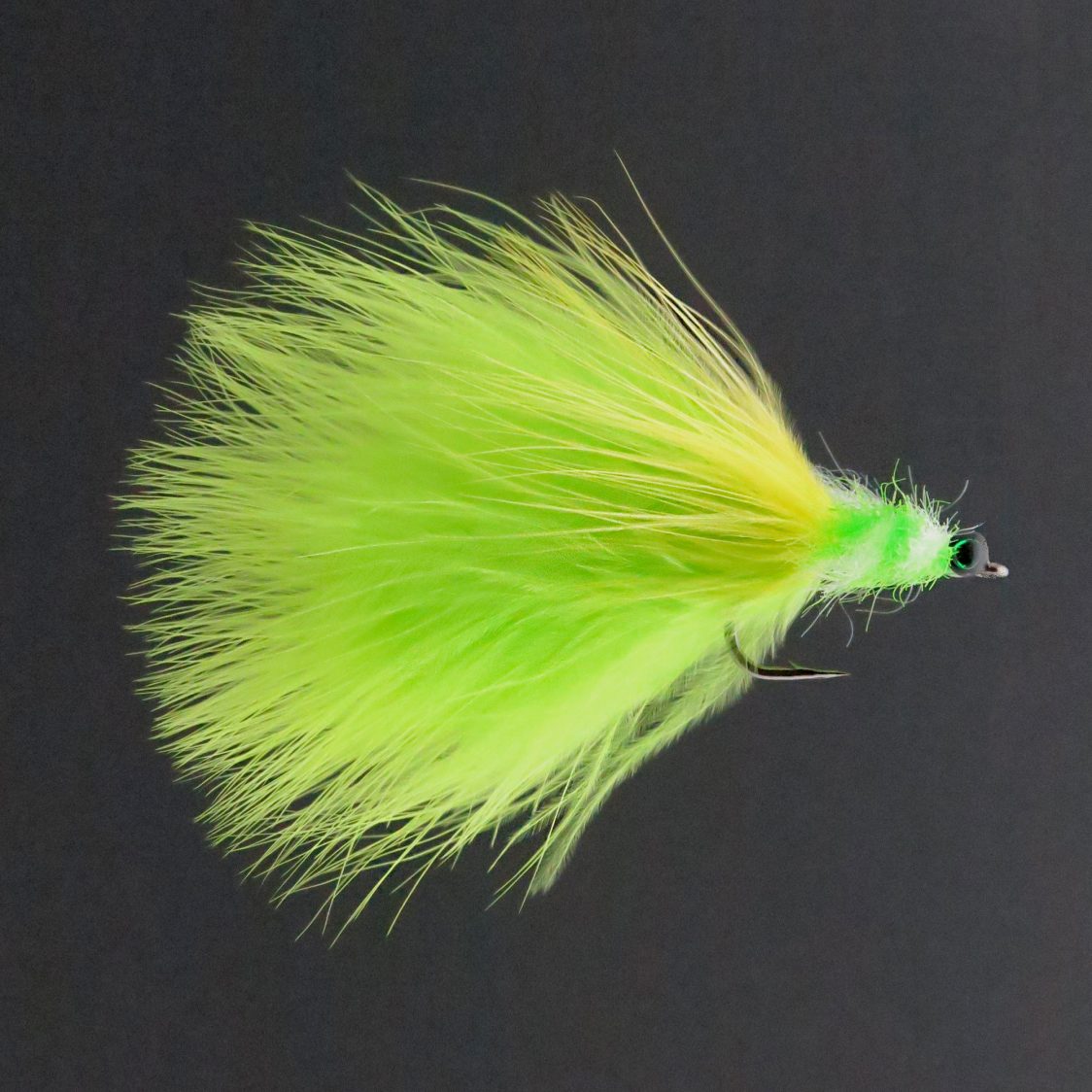 Tarpon Toad Chartreuse & White – Gaspé Fly Company