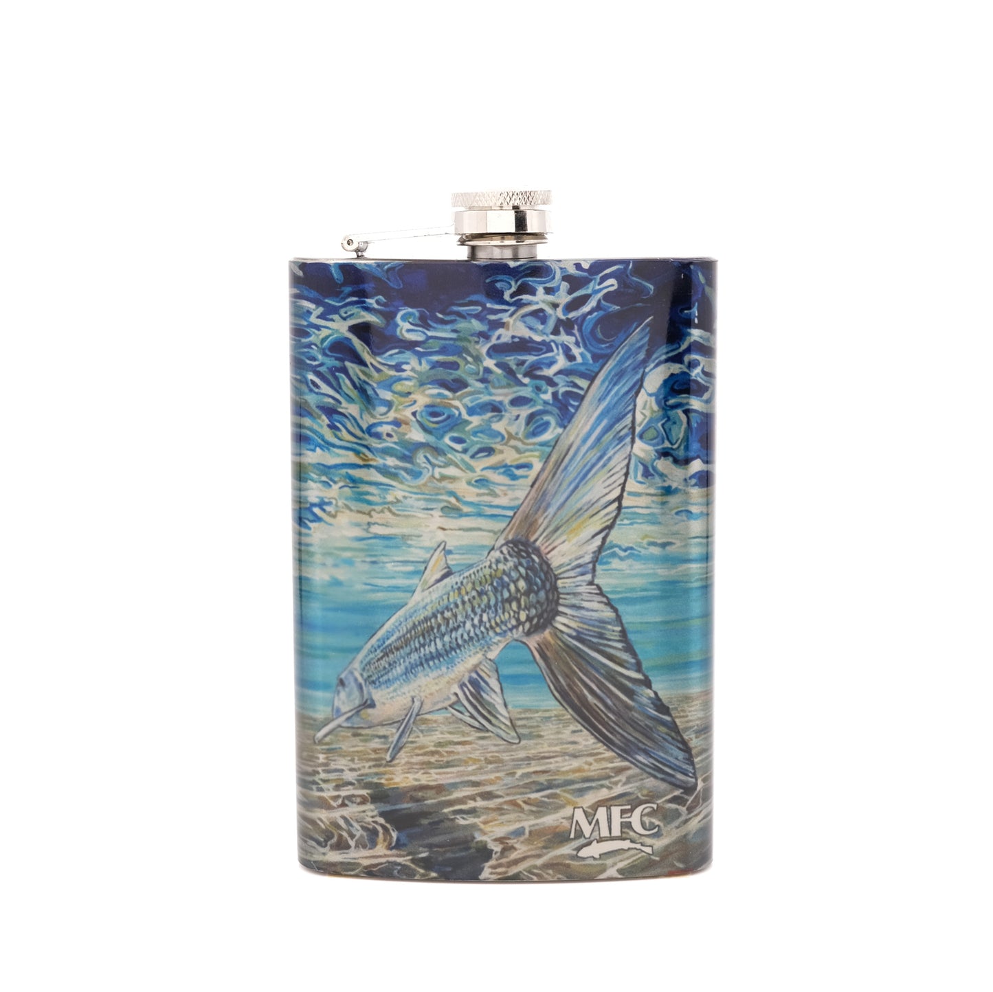 MFC Hip Flask - Udesen's Bonefish Tail