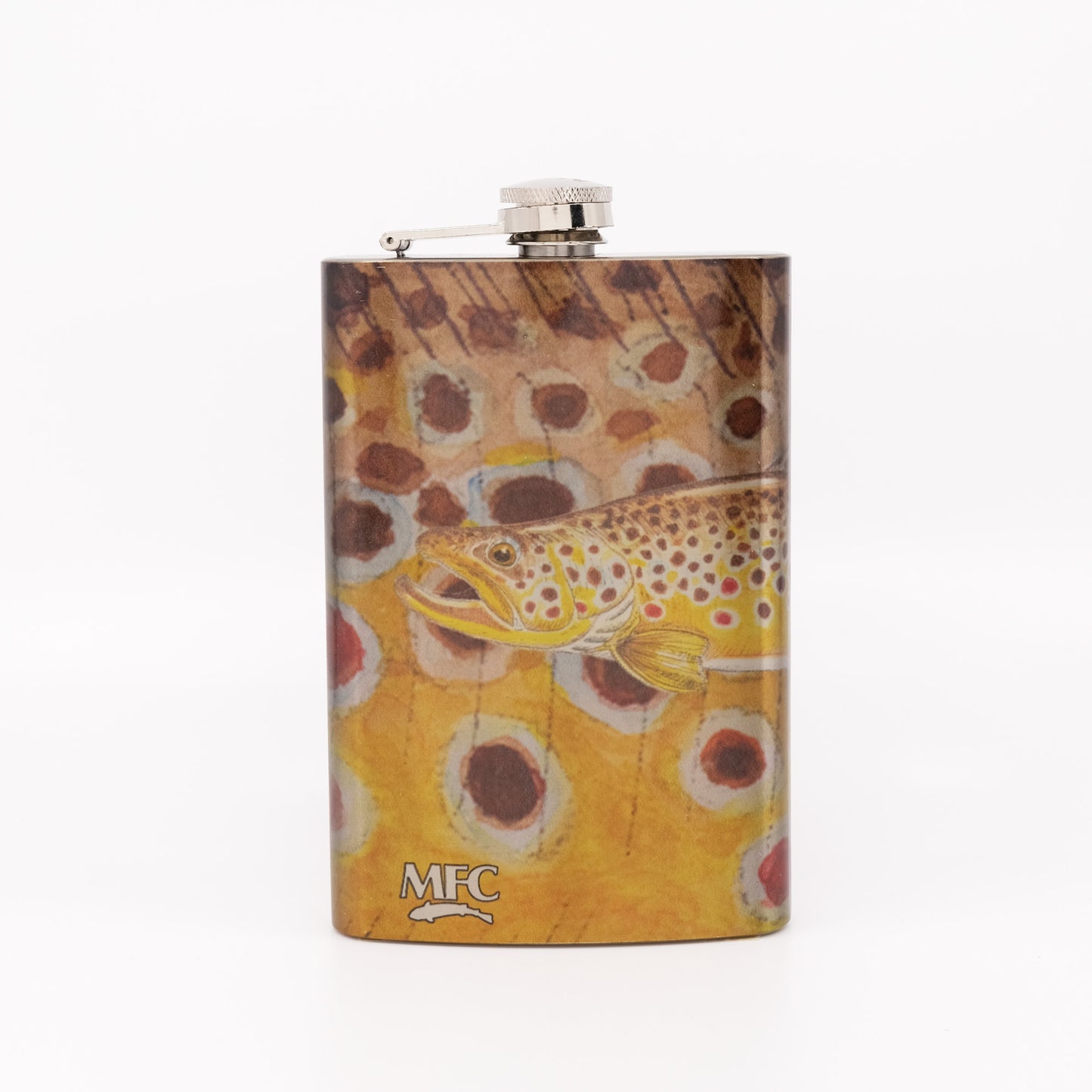 MFC Hip Flask - Currier's Brown