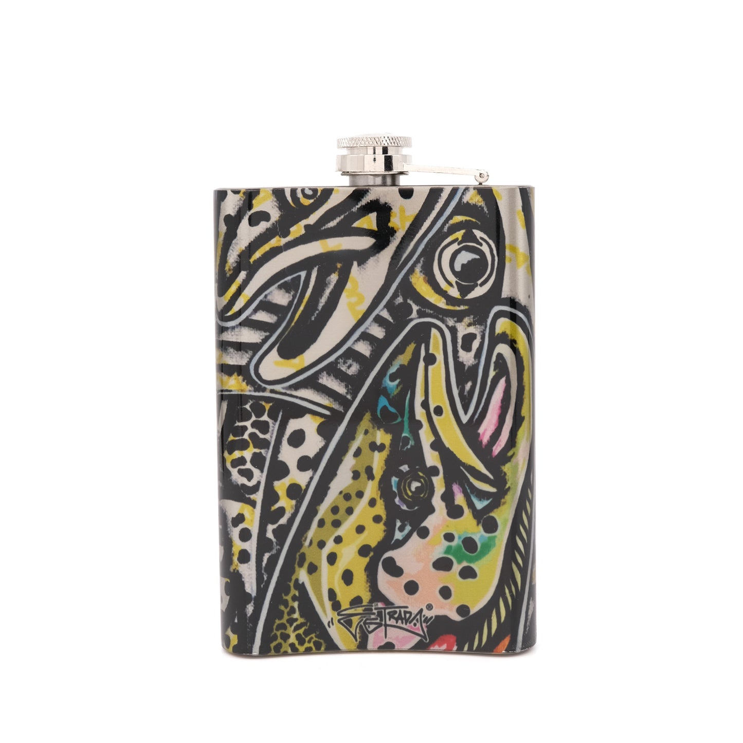 MFC Hip Flask - Estrada's Rainbow Trout Graffiti