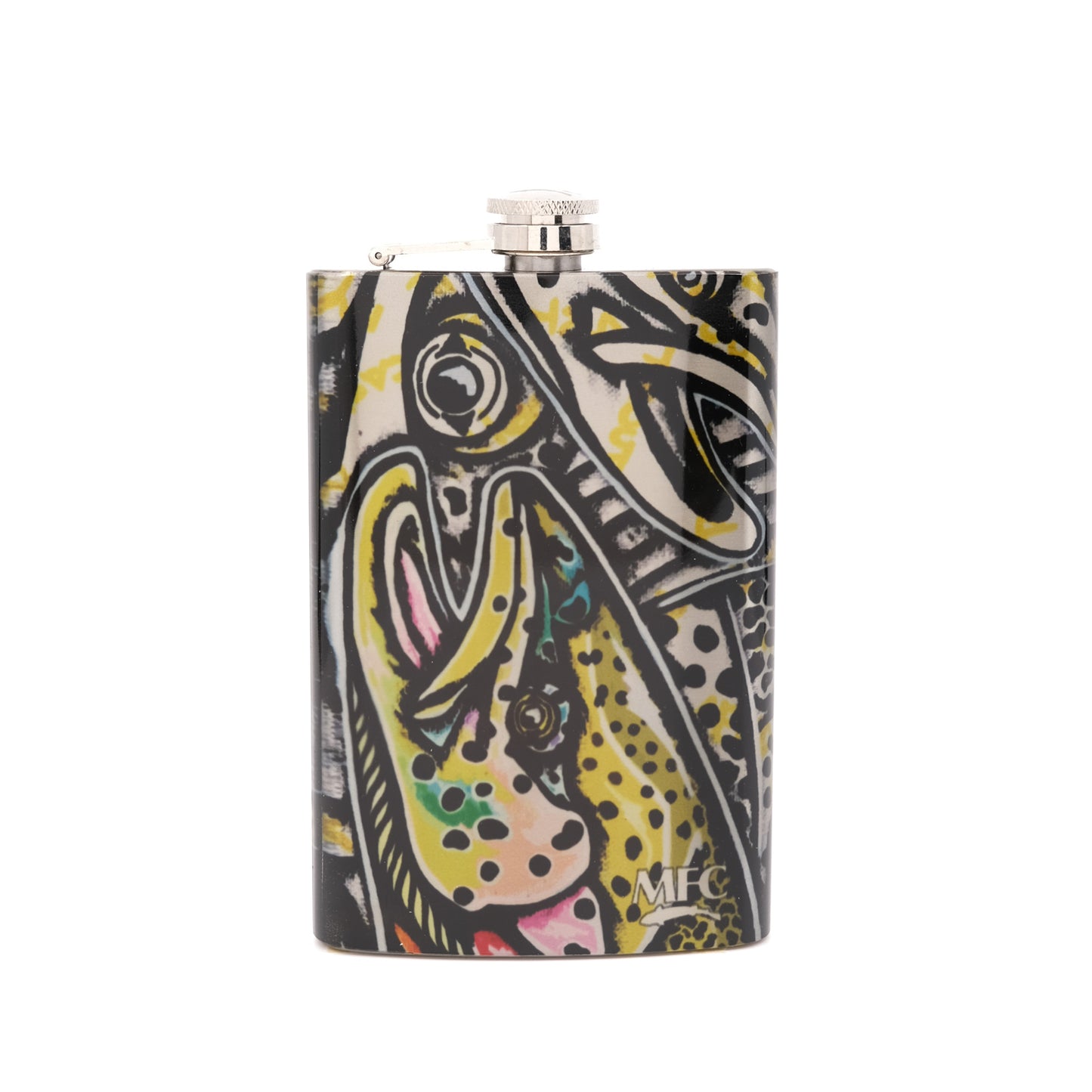 MFC Hip Flask - Estrada's Rainbow Trout Graffiti