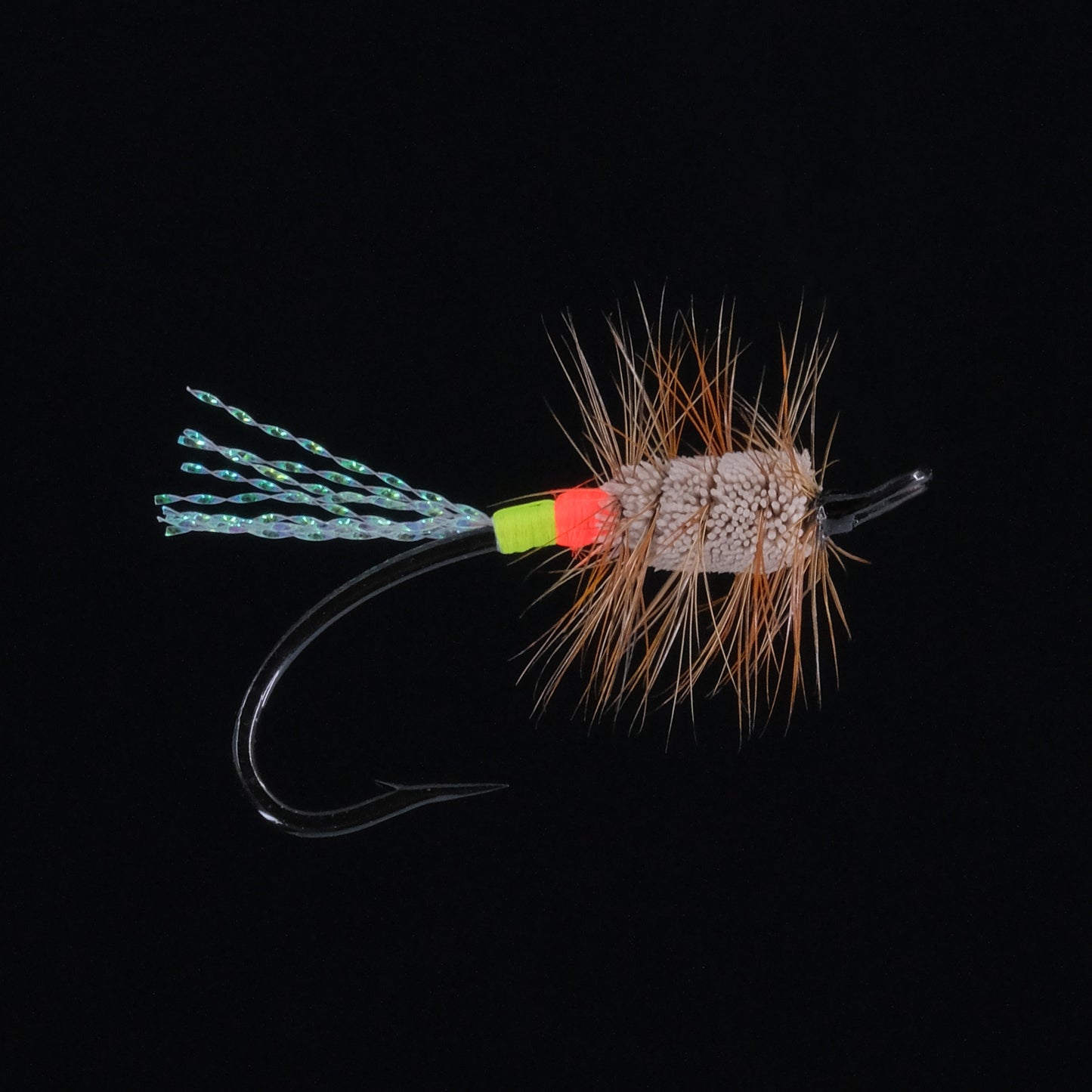 Glitter Bug - Brown/ Green & Red