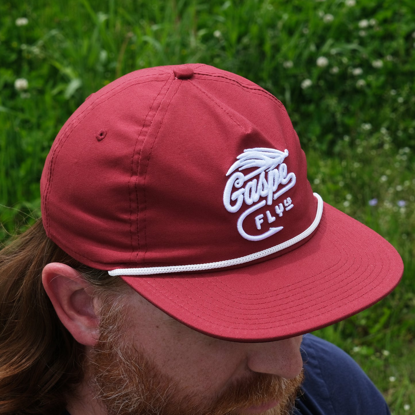 GFC Boat Rope Five Panel Cap - Cardinal