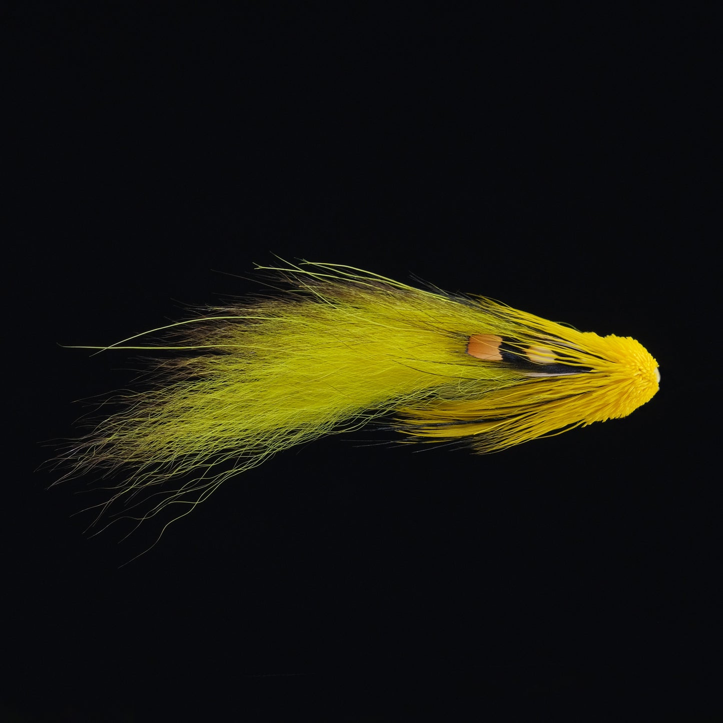 Yellow Zonker-Muddler (Brass Tube)
