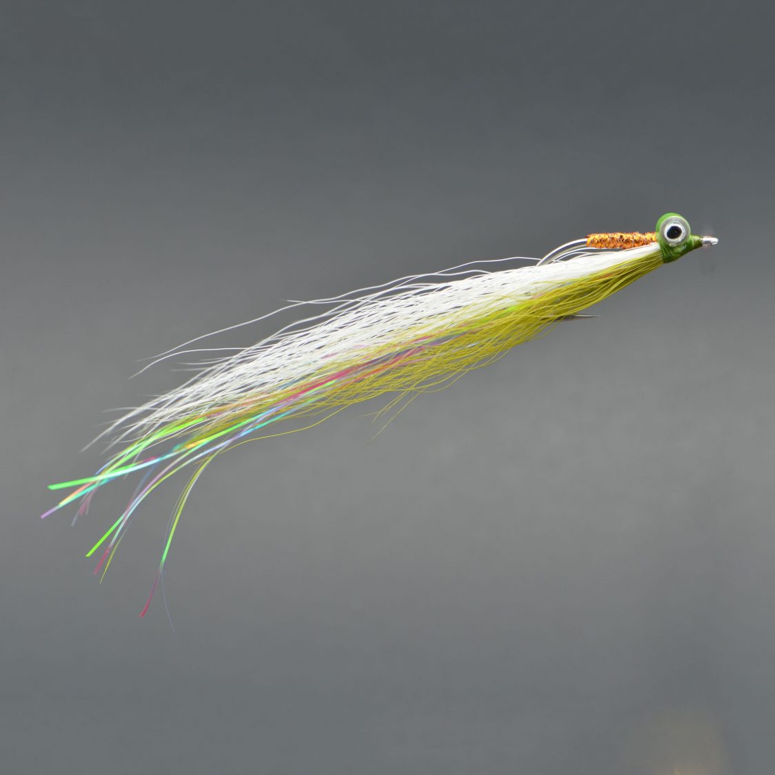 Clouser - Olive & White