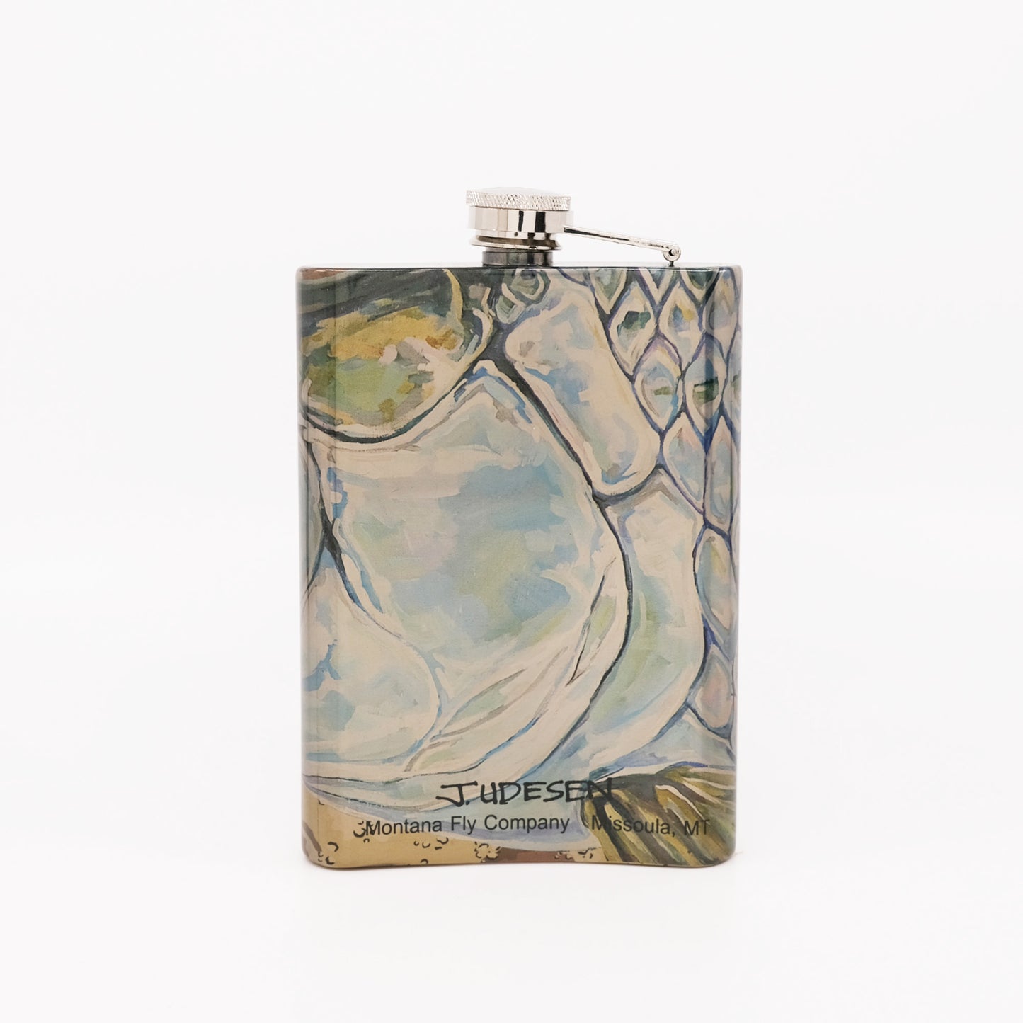 MFC Hip Flask - Udesen's Tarpon Head Desert Camo