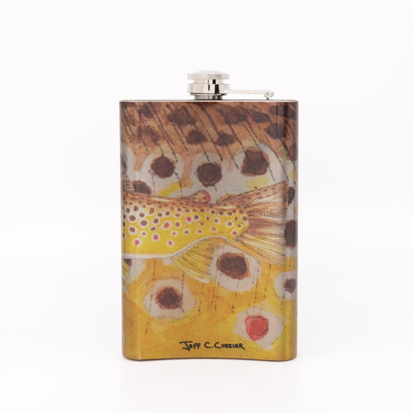 MFC Hip Flask - Currier's Brown