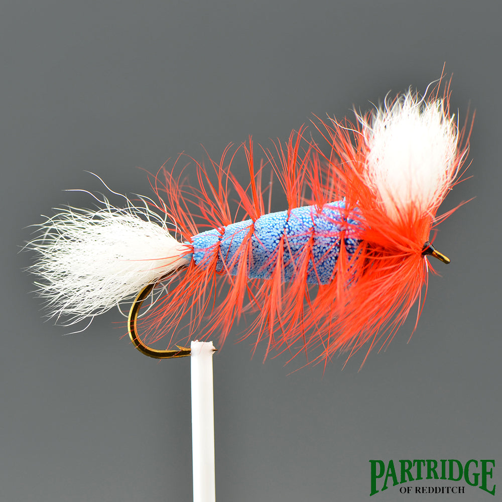 Blue Wulff Labatt – White Tail – Orange Hackle