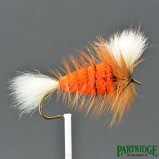 Wulff Orange – Queue Blanche – Hackle Brun