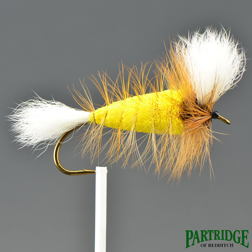 1 DZ D16-7 Wulff Trude Yellow's: Mosche Secche Per La Pesca A Mosca (Taglie Disponibili)