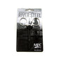 MFC River Steel - 5″ Straight Tip Forceps (Black/Silver)
