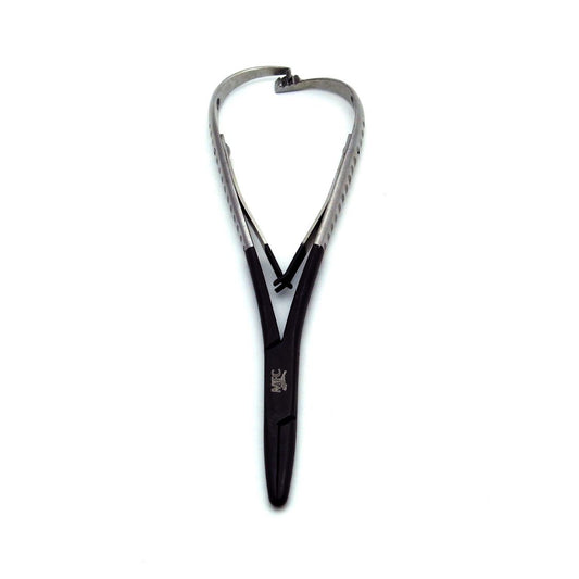 MFC River Steel - 5-1/2″ Mitten Clamp Forceps (Black/Silver)